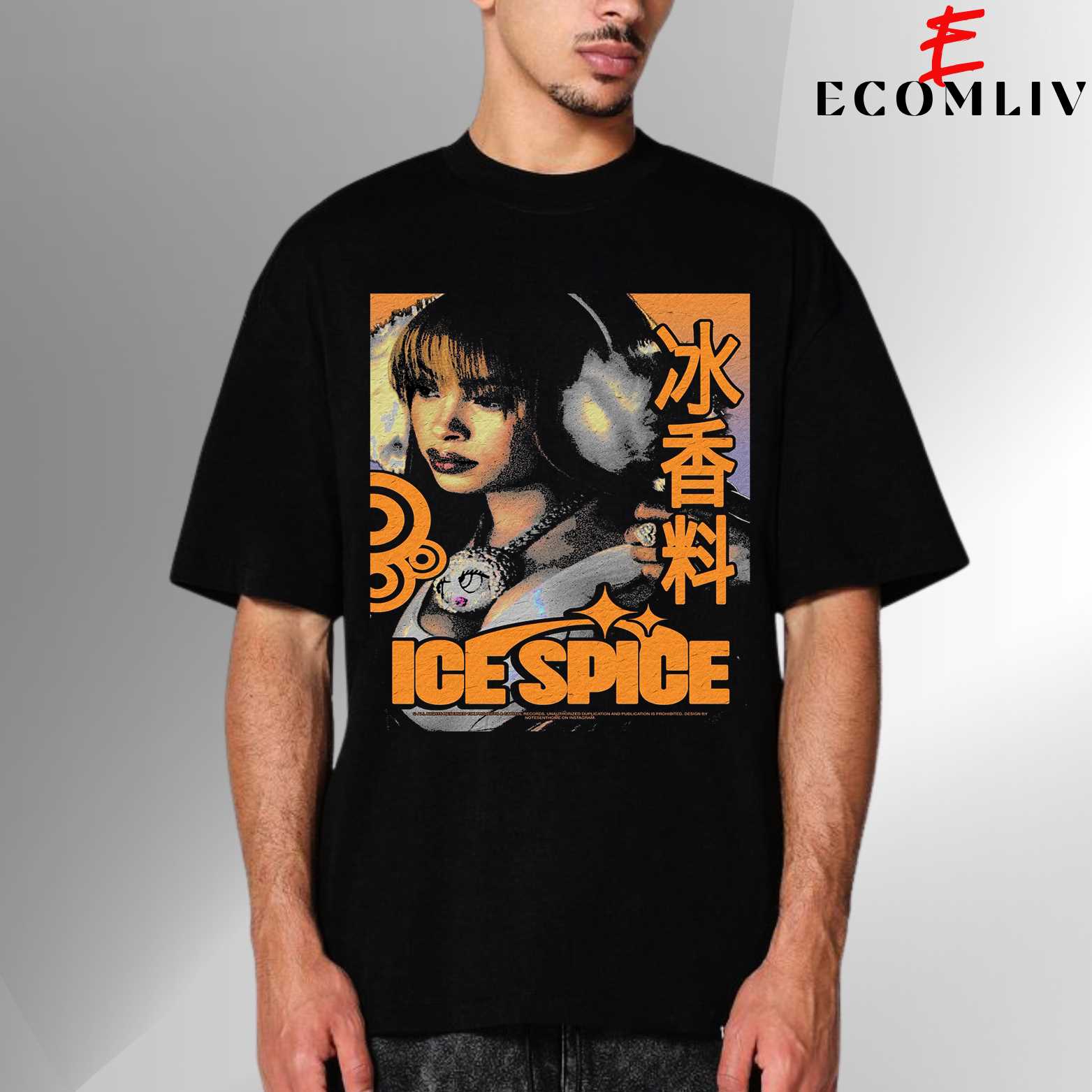Ice Spice Y2k Look Graphic Rap Tee, Baddie Scene